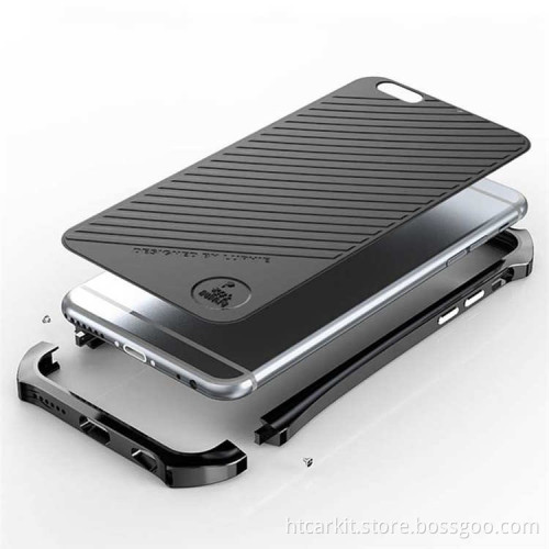 Original Luphie leather Back Cover Case With Metal Frame For iphone 6s